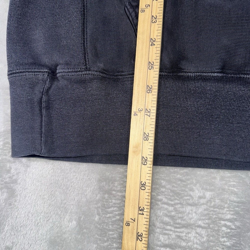 Champion Men's Faded Black Gym Hoodie Embroidered Knit Logo Spell Out Size L - Picture 5 of 8
